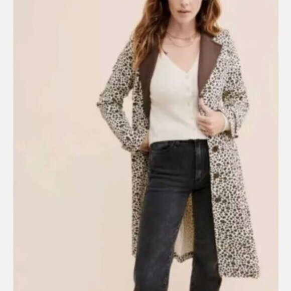 Moon River leopard print long coat - Picture 1 of 10
